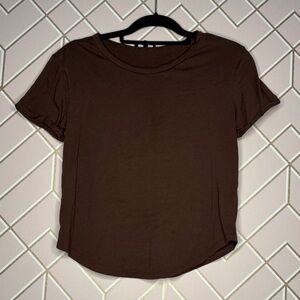 Fashion Nova Classic Brown Short Sleeve Tee Medium